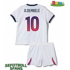 Paris Saint-Germain Ousmane Dembele #10 Bortaställ Barn 2026-27 Kortärmad (+ Korta byxor)